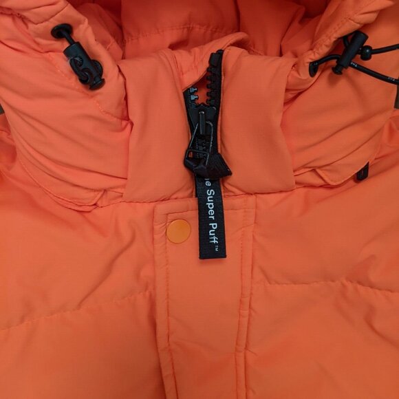 TNA womens the super puff jacket in orange in size small - Picture 12 of 13